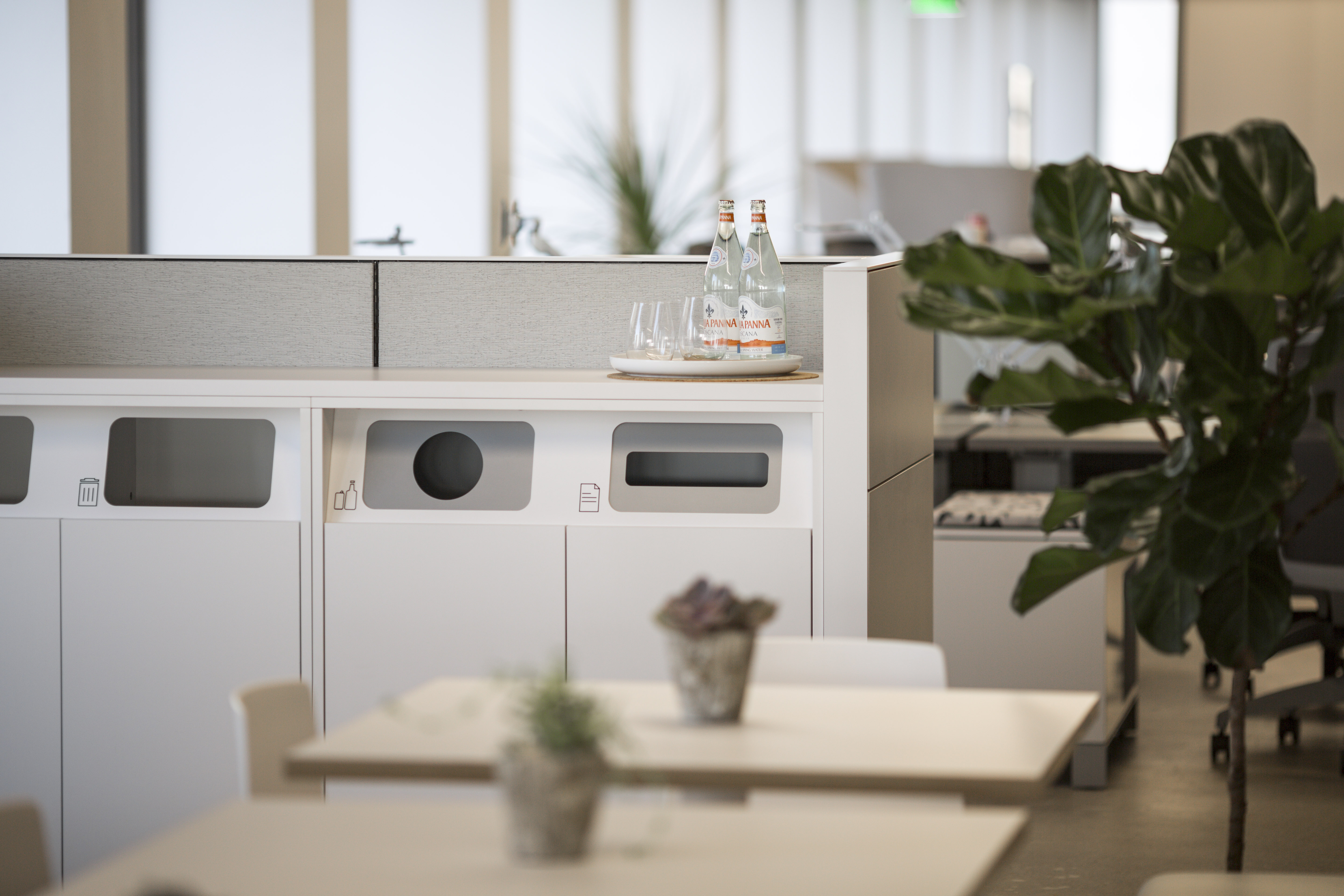 Aware Recycle and Waste Credenza Allsteel
